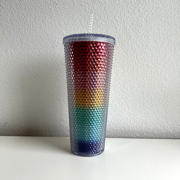 STARBUCKS - 2020 PRIDE RAINBOW STUDDED TUMBLER VENTI 24oz - BRAND NEW - Picture 2 of 4
